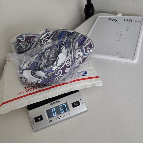 Chico's Purple Paisley No Iron Cotton Hidden Buttons Tunic Boho Chic Preppy M - Picture 5 of 11